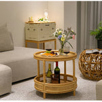 Casaconer | センターテーブル・ラタン・ナチュラル・北欧・シンプル・リビングテーブル・リビング