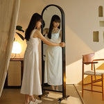 Casaconer | 全身鏡・大型・鏡・スタンドミラー・ミラー・姿見鏡・姿見・全身・ワイド・大きい・おしゃれ・韓国・かわいい・玄関・リビング・子供部屋・一人暮らし・薄型・ダンス・ヨガ・筋トレ・ナチュラル・木目調