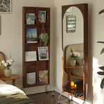 Casaconer | 完成品・全身鏡・大型・鏡・スタンドミラー・ミラー・姿見鏡・姿見・全身・ワイド・大きい・おしゃれ・韓国・かわいい・玄関・リビング・子供部屋・木製・天然木・一人暮らし・薄型・ダンス・ヨガ・筋トレ・ナチュラル