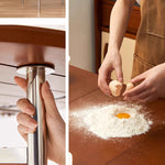 Casaconer | ダイニングテーブル・折りたたみ・4人・収納・奥行き80・幅150・おりたたみ・幅150cm・楕円・省スペース・食卓テーブル・作業台・モダンデザイン・スチール脚・ウォルナット/ナチュラル・おしゃれ・2~6人用・北欧