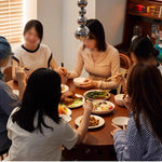 Casaconer | ダイニングテーブル・折りたたみ・4人・収納・奥行き80・幅150・おりたたみ・幅150cm・楕円・省スペース・食卓テーブル・作業台・モダンデザイン・スチール脚・ウォルナット/ナチュラル・おしゃれ・2~6人用・北欧