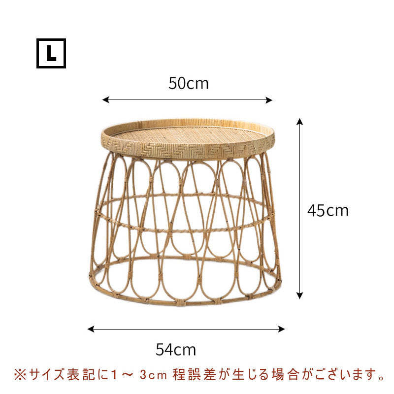 Casaconer | ローテーブル・ラタン・ラタン調・北欧・おしゃれ・モダン・ナチュラル・リビングテーブル・収納・リビング・幅40