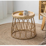 Casaconer | ローテーブル・ラタン・ラタン調・北欧・おしゃれ・モダン・ナチュラル・リビングテーブル・収納・リビング・幅40