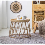 Casaconer | ローテーブル・ラタン・ラタン調・北欧・おしゃれ・モダン・ナチュラル・リビングテーブル・収納・リビング・幅40