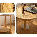 Casaconer | ローテーブル・ラタン・ラタン調・北欧・おしゃれ・モダン・ナチュラル・リビングテーブル・収納・リビング・幅45