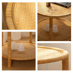 Casaconer | ローテーブル・ラタン・ラタン調・北欧・おしゃれ・モダン・ナチュラル・リビングテーブル・収納・リビング・幅45