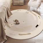 Casaconer | カーペット・洗える・2畳・3畳・滑り止め・北欧・ラグ・厚手・オールシーズン直径120cm・160cm・200cm・300cm・ラグマット・オシャレ・滑り止め付・マット・ラグカーペット・北欧・おしゃれ・ラグ・ウォッシャブル・リビング・夏