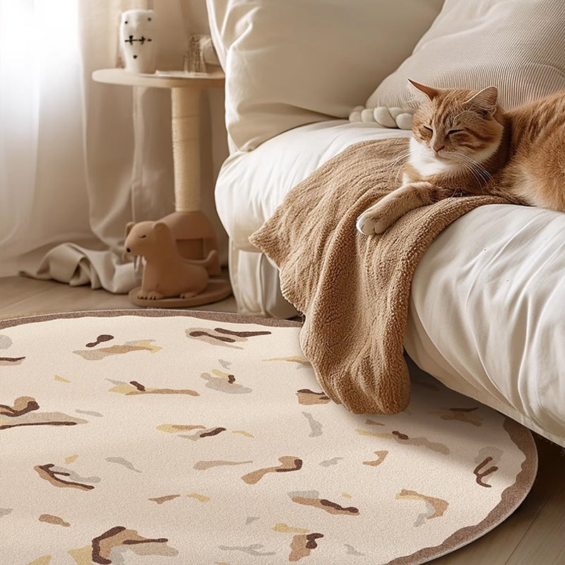 Casaconer | カーペット・洗える・2畳・3畳・滑り止め・北欧・ラグ・厚手・オールシーズン直径120cm・160cm・200cm・300cm・ラグマット・オシャレ・滑り止め付・マット・ラグカーペット・北欧・おしゃれ・ラグ・ウォッシャブル・リビング・夏