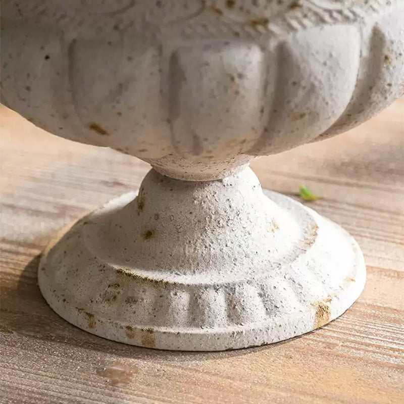 フラワーベース アンティーク調 フレンチレトロ カップ型 花器 トロフィー風 ドライフラワー対応 装飾オブジェ 置物 インテリア ディスプレイ リビング 玄関 店舗 民泊 おしゃれ