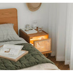 Casaconer | ナイトテーブル・木製・天然木・おしゃれ・シンプル・収納付き・小物収納・47