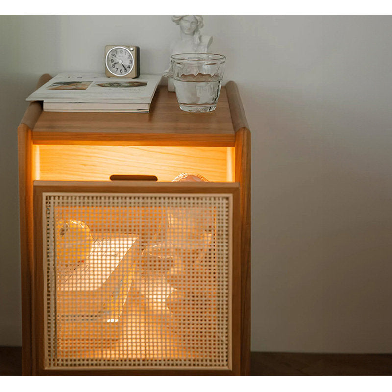 Casaconer | ナイトテーブル・木製・天然木・おしゃれ・シンプル・収納付き・小物収納・47