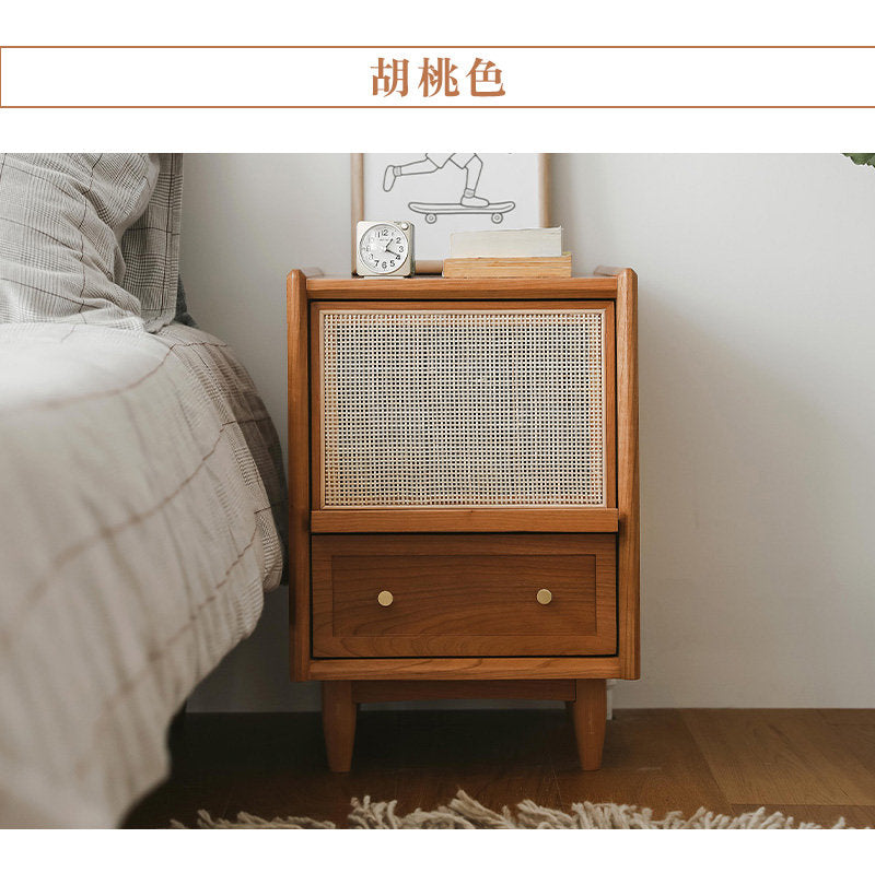 Casaconer | ナイトテーブル・木製・天然木・おしゃれ・シンプル・収納付き・小物収納・47