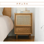 Casaconer | ナイトテーブル・木製・天然木・おしゃれ・シンプル・収納付き・小物収納・47