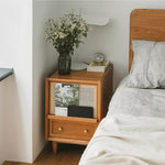 Casaconer | ナイトテーブル・木製・天然木・おしゃれ・シンプル・収納付き・小物収納・47