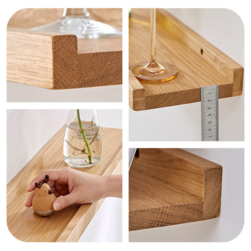 Casaconer | 壁掛け棚・飾り棚・ウォールラック・賃貸・壁掛け・棚・収納・ウォールシェルフ・おしゃれ・収納・トイレ・写真・賃貸取付OK・天然木・ナチュラル・木製・北欧・DIY・インテリア・洗面所・お風呂・シンプル・小物・本棚・取り付け簡単・スリム・モダン・インテリア