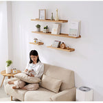 Casaconer | 壁掛け棚・飾り棚・ウォールラック・賃貸・壁掛け・棚・収納・ウォールシェルフ・おしゃれ・収納・トイレ・写真・賃貸取付OK・天然木・ナチュラル・木製・北欧・DIY・インテリア・洗面所・お風呂・シンプル・小物・本棚・取り付け簡単・スリム・モダン・インテリア