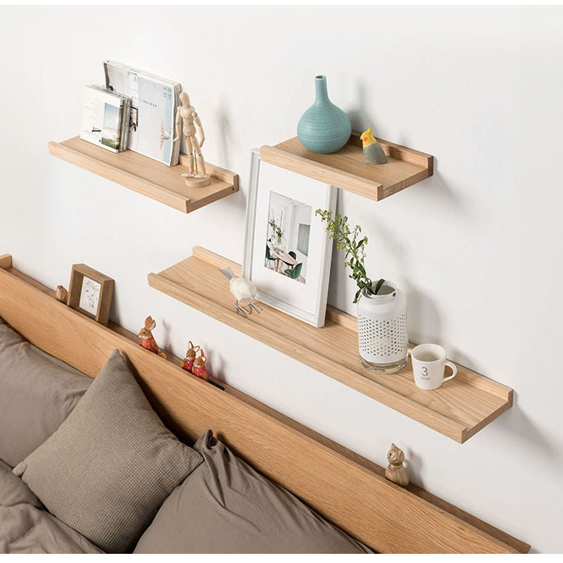 Casaconer | 壁掛け棚・飾り棚・ウォールラック・賃貸・壁掛け・棚・収納・ウォールシェルフ・おしゃれ・収納・トイレ・写真・賃貸取付OK・天然木・ナチュラル・木製・北欧・DIY・インテリア・洗面所・お風呂・シンプル・小物・本棚・取り付け簡単・スリム・モダン・インテリア
