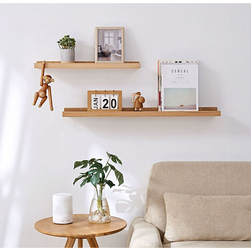 Casaconer | 壁掛け棚・飾り棚・ウォールラック・賃貸・壁掛け・棚・収納・ウォールシェルフ・おしゃれ・収納・トイレ・写真・賃貸取付OK・天然木・ナチュラル・木製・北欧・DIY・インテリア・洗面所・お風呂・シンプル・小物・本棚・取り付け簡単・スリム・モダン・インテリア
