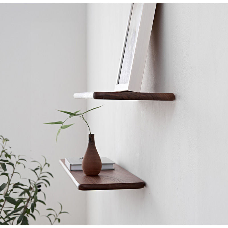 Casaconer | ウォールシェルフ・壁掛け棚・ラック・スパイスラック・ウォールラック・木製・ガード付き・収納棚・キッチン・トイレ壁棚・玄関・壁掛けラック・小物置き・省スペース・アンティーク・飾り棚・取り外し簡単・おしゃれ・飾り棚