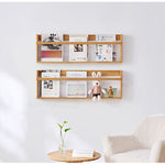 Casaconer | ウォールシェルフ・壁掛け棚・ラック・スパイスラック・ウォールラック・木製・ガード付き・収納棚・キッチン・トイレ壁棚・玄関・壁掛けラック・小物置き・省スペース・アンティーク・飾り棚・取り外し簡単・おしゃれ・飾り棚