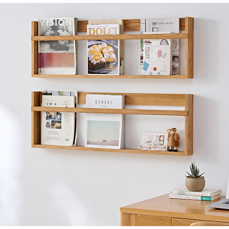 Casaconer | ウォールシェルフ・壁掛け棚・ラック・スパイスラック・ウォールラック・木製・ガード付き・収納棚・キッチン・トイレ壁棚・玄関・壁掛けラック・小物置き・省スペース・アンティーク・飾り棚・取り外し簡単・おしゃれ・飾り棚