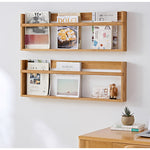 Casaconer | ウォールシェルフ・壁掛け棚・ラック・スパイスラック・ウォールラック・木製・ガード付き・収納棚・キッチン・トイレ壁棚・玄関・壁掛けラック・小物置き・省スペース・アンティーク・飾り棚・取り外し簡単・おしゃれ・飾り棚