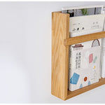 Casaconer | ウォールシェルフ・壁掛け棚・ラック・スパイスラック・ウォールラック・木製・ガード付き・収納棚・キッチン・トイレ壁棚・玄関・壁掛けラック・小物置き・省スペース・アンティーク・飾り棚・取り外し簡単・おしゃれ・飾り棚