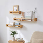 Casaconer | ウォールシェルフ・壁掛け棚・ラック・スパイスラック・ウォールラック・木製・収納棚・キッチン・トイレ壁棚・玄関・壁掛けラック・小物置き・省スペース・アンティーク・飾り棚・取り外し簡単・おしゃれ・飾り棚