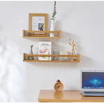 Casaconer | ウォールシェルフ・壁掛け棚・ラック・スパイスラック・ウォールラック・木製・収納棚・キッチン・トイレ壁棚・玄関・壁掛けラック・小物置き・省スペース・アンティーク・飾り棚・取り外し簡単・おしゃれ・飾り棚