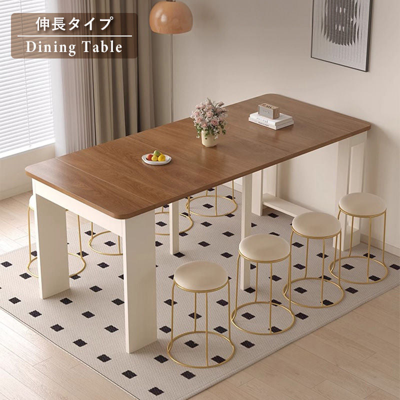 Casaconer | 伸縮ダイニングテーブル・天然木・折りたたみ・モダン