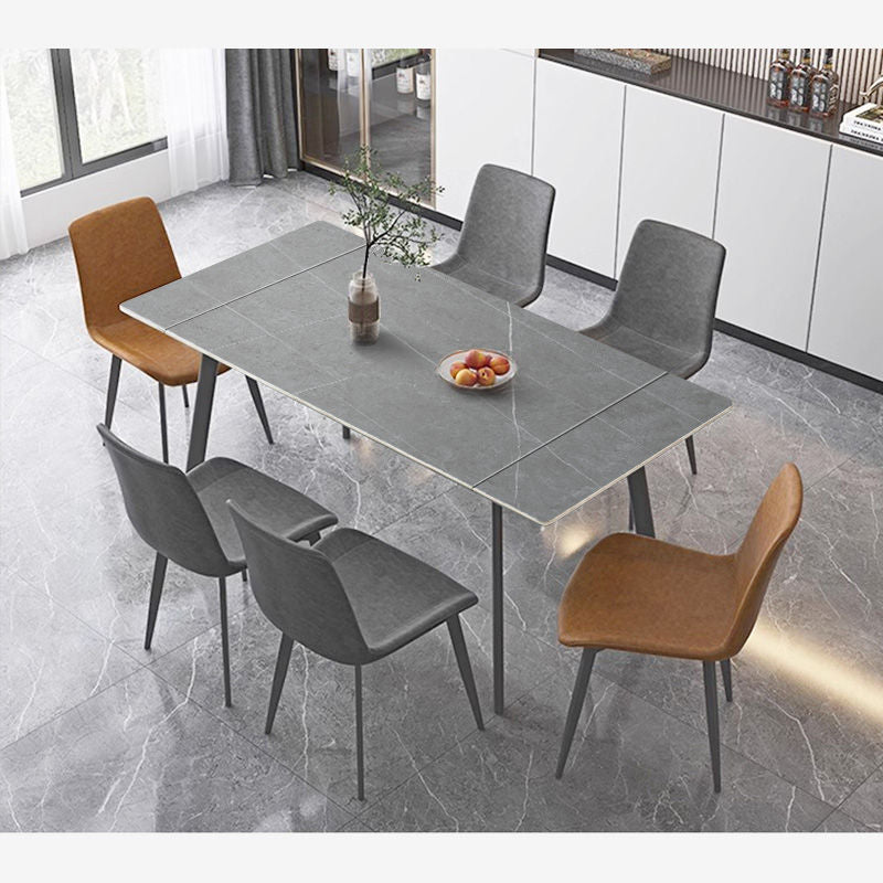 Casaconer | 伸縮ダイニングテーブル・セラミック天板・モダン・幅120・180・6人掛け