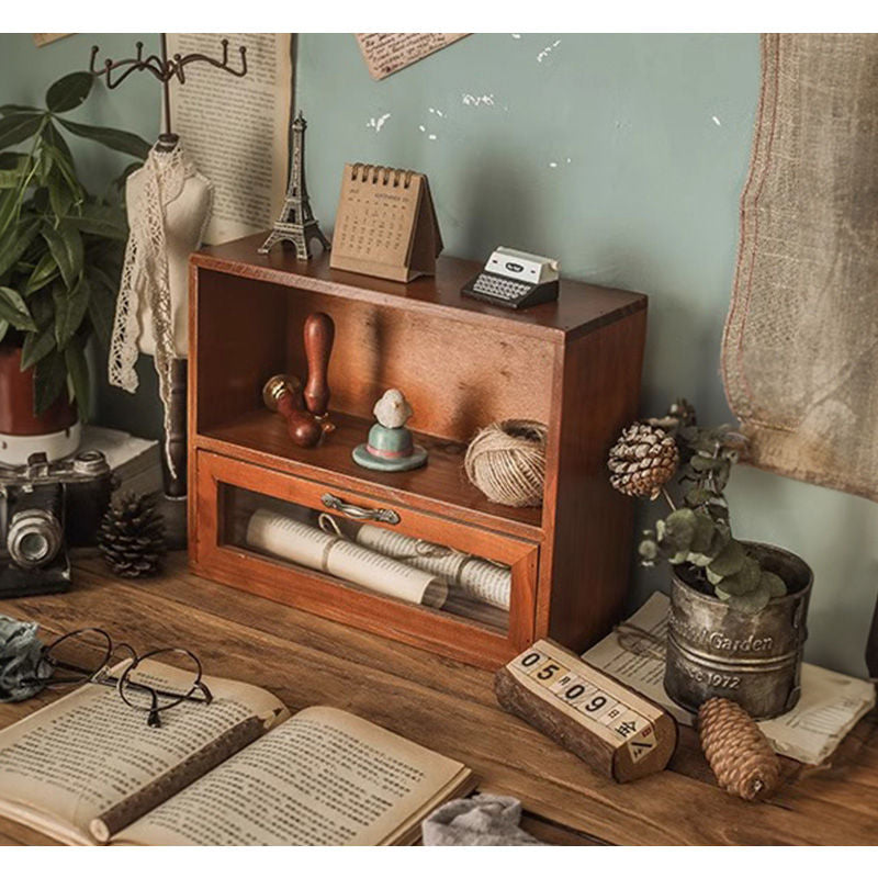 Casaconer | 食器棚・スリム・ロータイプ・幅30cm・ミニ食器棚・アンティーク・キッチン・卓上・おしゃれ・木製