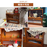 Casaconer | 食器棚・スリム・ロータイプ・幅30cm・ミニ食器棚・アンティーク・キッチン・卓上・おしゃれ・木製