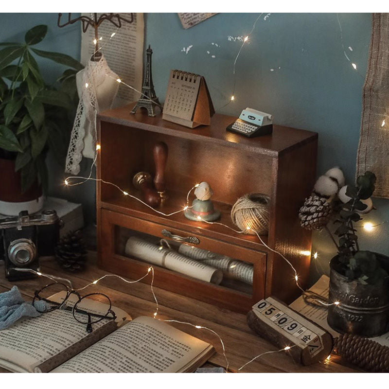 Casaconer | 食器棚・スリム・ロータイプ・幅30cm・ミニ食器棚・アンティーク・キッチン・卓上・おしゃれ・木製