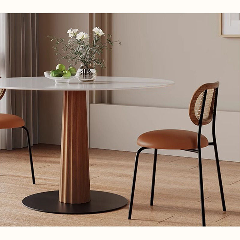 Casaconer | 円形・木製・セラミック天板・モダン・ダイニングテーブル・6人掛け・3人掛け