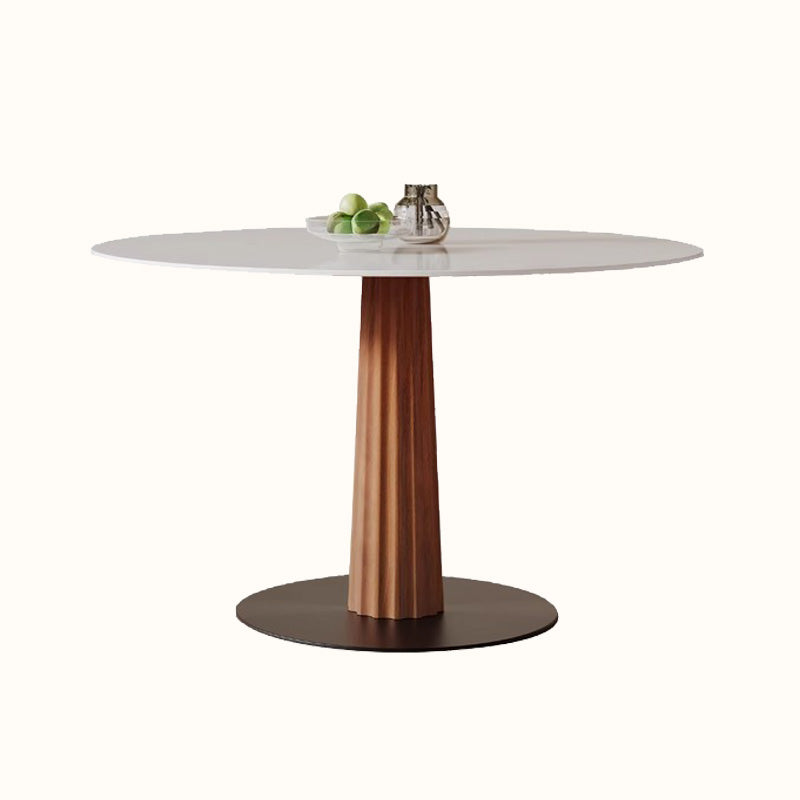 Casaconer | 円形・木製・セラミック天板・モダン・ダイニングテーブル・6人掛け・3人掛け