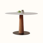 Casaconer | 円形・木製・セラミック天板・モダン・ダイニングテーブル・6人掛け・3人掛け