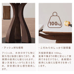 Casaconer | 円形ダイニングテーブル・セラミック・モダン・ダイニングテーブル・幅70・120・6人掛け