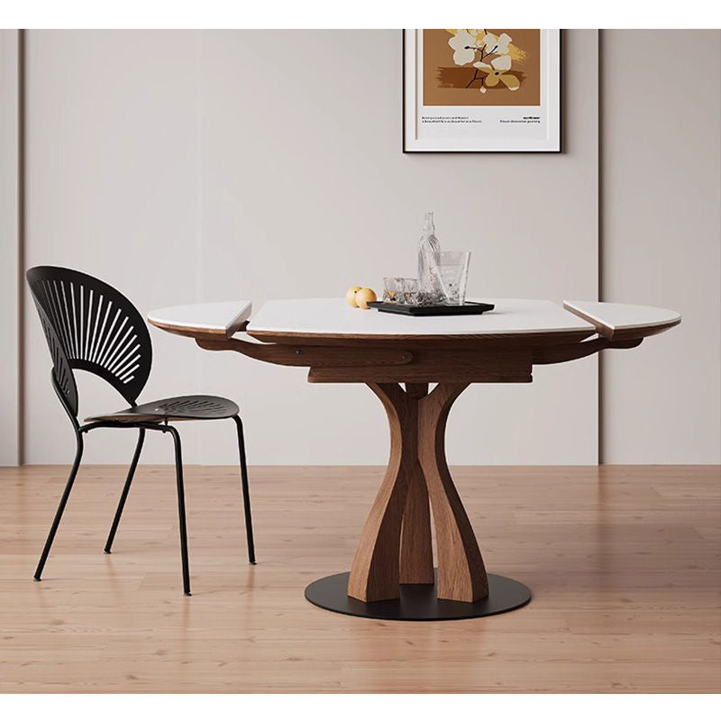 Casaconer | 円形ダイニングテーブル・セラミック・モダン・ダイニングテーブル・幅70・120・6人掛け