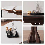 Casaconer | 円形ダイニングテーブル・セラミック・モダン・ダイニングテーブル・幅70・120・6人掛け