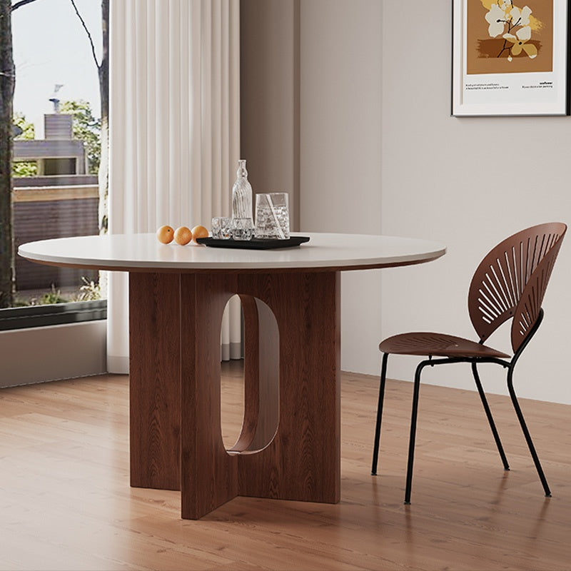 ダイニングテーブル 丸 100cm 120cm セラミックテーブル セラミック天板 円 食事テーブル テーブル リビングテーブル2人用 4人用 テーブル単品 セラミック 耐高温 お手入れ簡単 耐摩耗 おしゃれ ホワイト 北欧 木製
