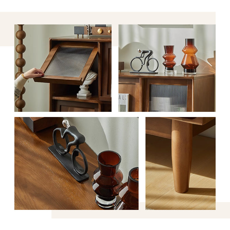 Casaconer | 収納棚・おしゃれ・北欧・キャビネット・木製・扉付き・大容量・食器収納