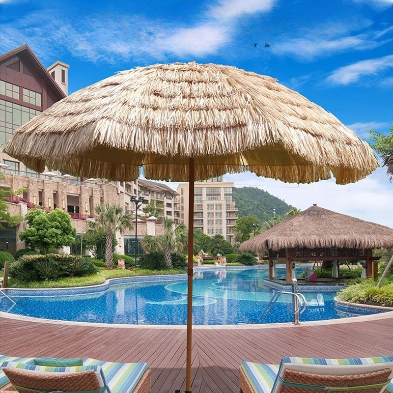 Casaconer | ガーデンパラソル・手動開閉タイプ・丸・幅140cm・日よけ・雨よけ対応・アウトドア