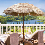 Casaconer | ガーデンパラソル・手動開閉タイプ・丸・幅140cm・日よけ・雨よけ対応・アウトドア