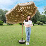 Casaconer | ガーデンパラソル・手動開閉タイプ・丸・幅140cm・日よけ・雨よけ対応・アウトドア