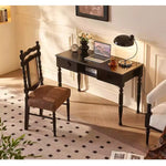 Casaconer | ダイニングチェア・木製・ファブリック・1脚・シンプル・ダイニングチェアー・チェア・木製椅子・木製チェア・食卓椅子・北欧・おしゃれ・カフェ・ナチュラル・シンプル・リビングチェア・ダイニング用・食卓用・木製チェア・ヴィンテージ・おしゃれ