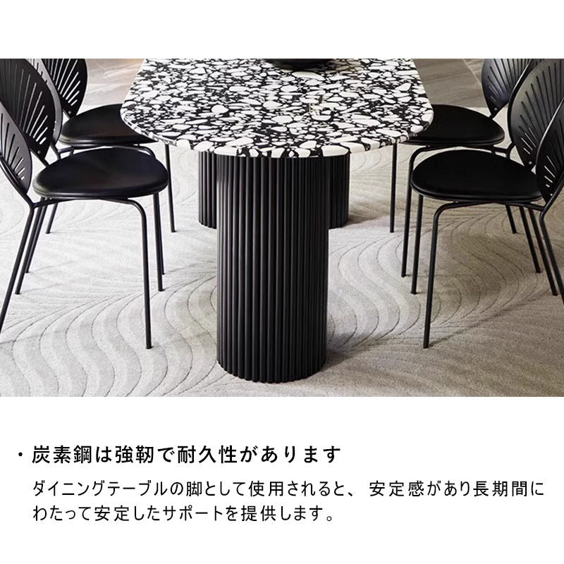 Casaconer | ダイニングテーブル・4人掛け・6人掛け・テラゾー・天板・食事テーブル・テーブル・耐高温・お手入れ簡単・耐摩耗