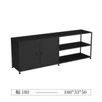 テレビボード スチールフレーム ローボード 収納棚 シェルフ一体型 北欧風 モダンデザイン リビング収納 寝室 ディスプレイ 幅150cm/180cm シンプル おしゃれ