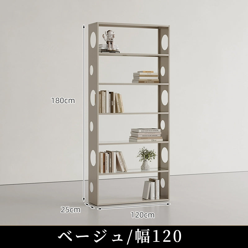 スチール製 ブックラック 幅80cm/100cm 完成品 多段シェルフ 壁寄せ収納 リビング収納 書棚 置物ラック オフィス収納 シンプルデザイン おしゃれ 展示ラック