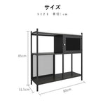 収納ラック 大理石調天板 スチールフレーム 北欧風 フロアラック 多段収納 壁付け対応 玄関ラック キッチン収納 コーナー対応 書棚 幅80cm/100cm おしゃれ